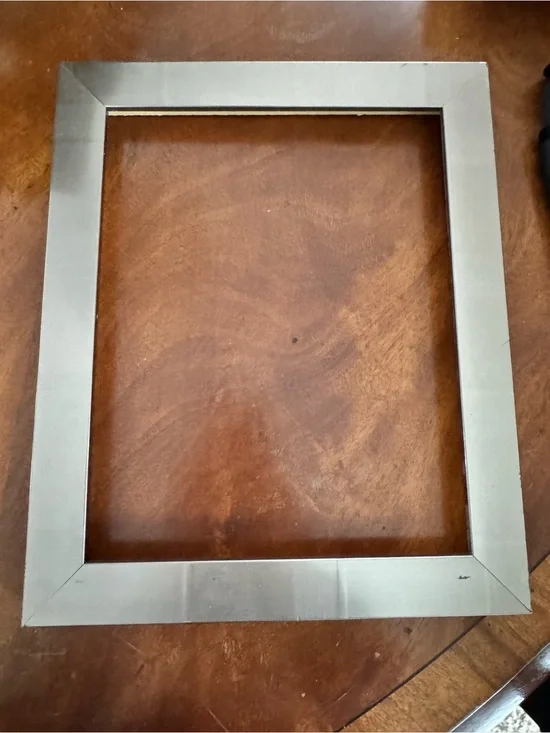 Metallic Silver Picture Frame - Modern Home Accent