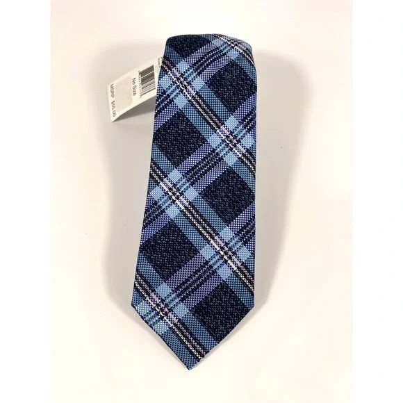 Perry Ellis Portfolio Tie Men's Classic Dress Neckwear Plaid Polyester NWT