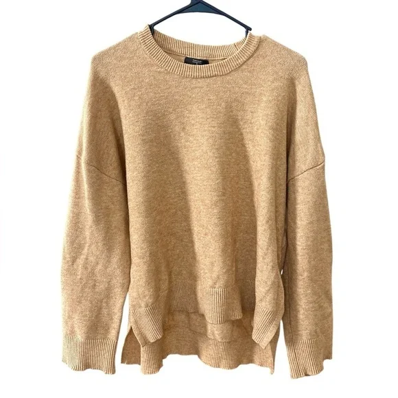 Tahari CLOSET CLEANOUT high-low knit sweater-beige- size XL