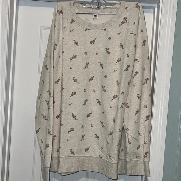 Old Navy Floral Cream Sweatshirt