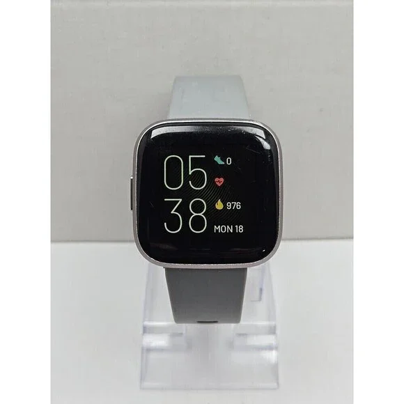 Fitbit Versa 2 Smartwatch Gray 40mm Alexa WR50M Always On Display W/ Charger