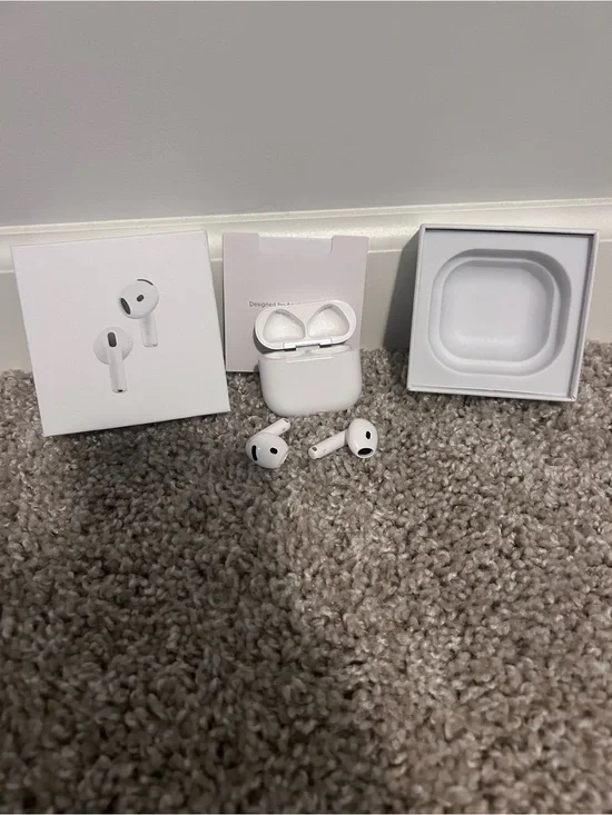 Apple White AirPods Pro-Style Wireless Earbuds with Charging Case