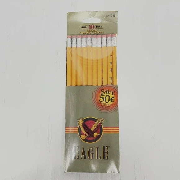Vintage Eagle No. 2‎ Pencils Made In USA 10 Pack Sealed New Old Stock