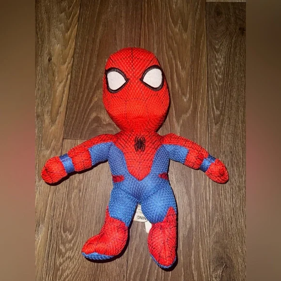 Marvel Spiderman Bath Scrubby Stuffed Toy Super Hero