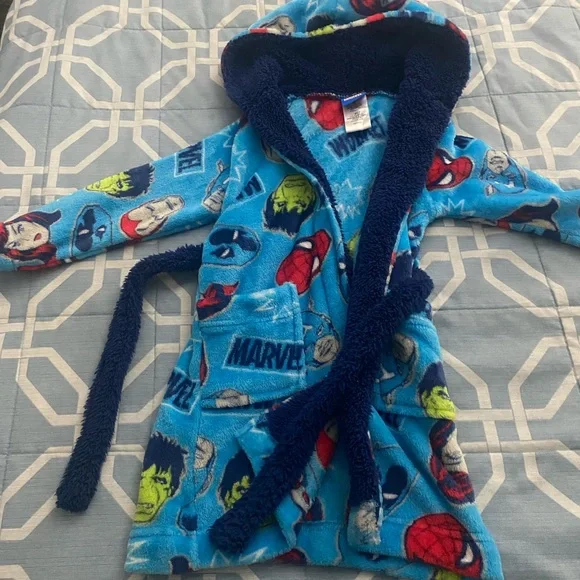 Marvel Red and Blue Plush Fabric