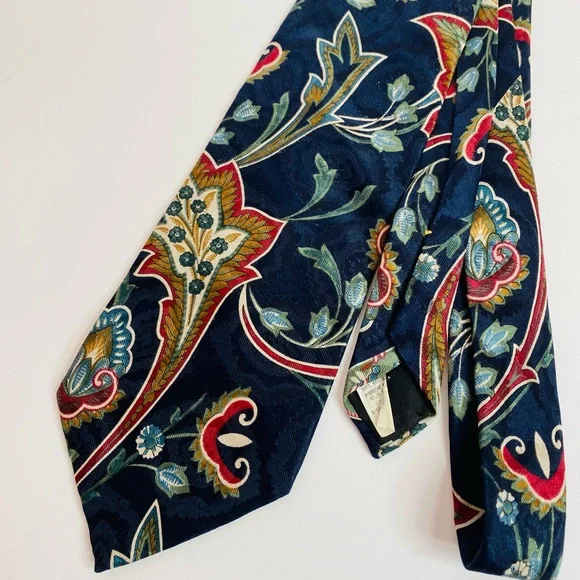 Boss Long Floral Colorz Silk 60” Multi Color Match Any Suit or Blazer