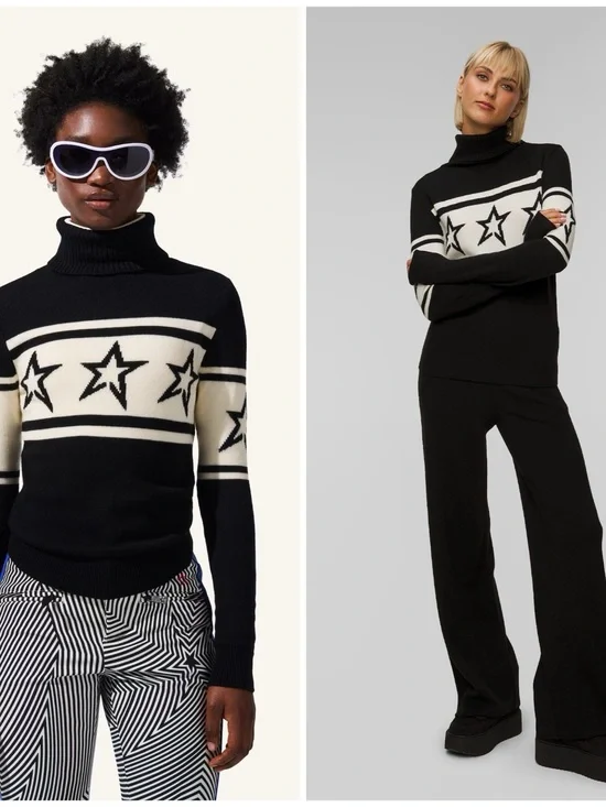 NWT Perfect Moment Chopper Merino Wool Turtleneck Sweater Ski Size Women’s S