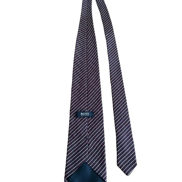Hugo Boss Red Stripe Silk Tie