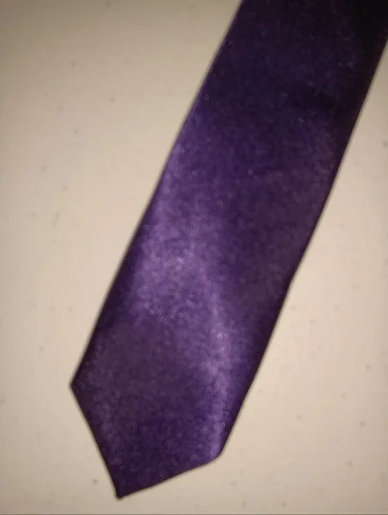 SMITH Deep Purple Satin Men's Tie - Solid Sheen