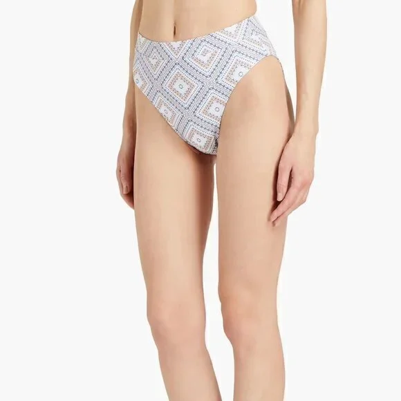 Nicholas Savita Printed High-Rise Bikini Bottom Size M NWT