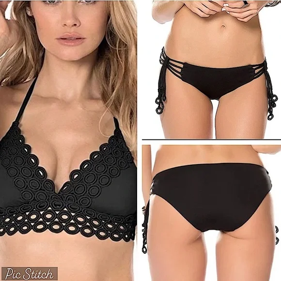 BECCA Bikini 2 pcs (by Rebecca Virtue) ‘Siren Shimmer’ Halter Top and Bottom