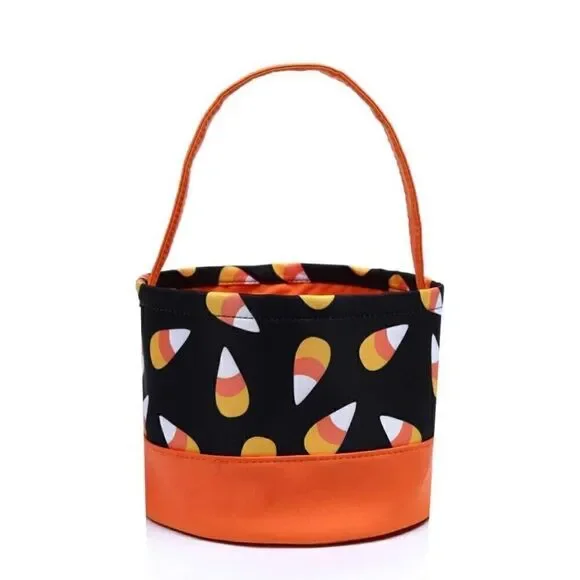 Kids Halloween Trick Or Treat Candy Cone Reusable Candy Tote Bag New