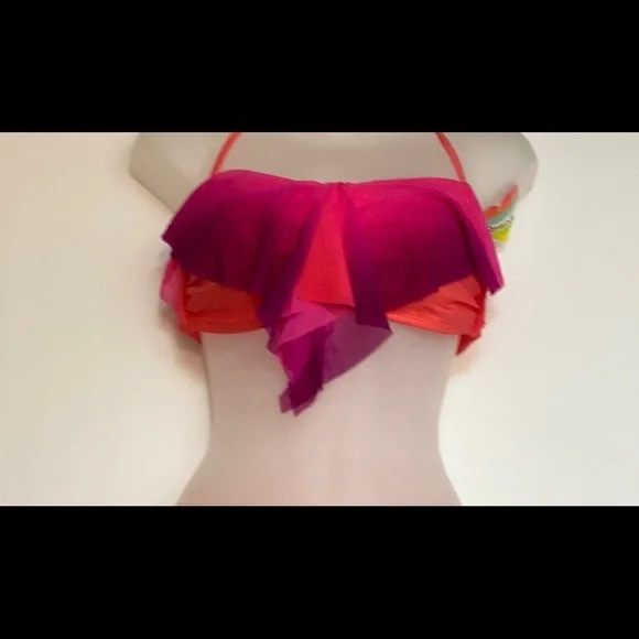 Raisins - Orange and Pink Ombré Bikini Top