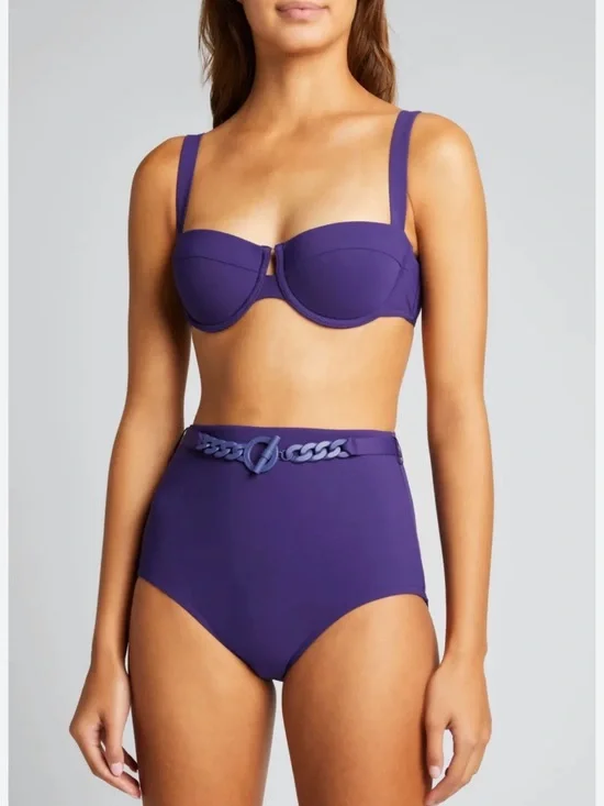 Zimmermann Tropicana Balconette High Rise Bikini NWT Size 0