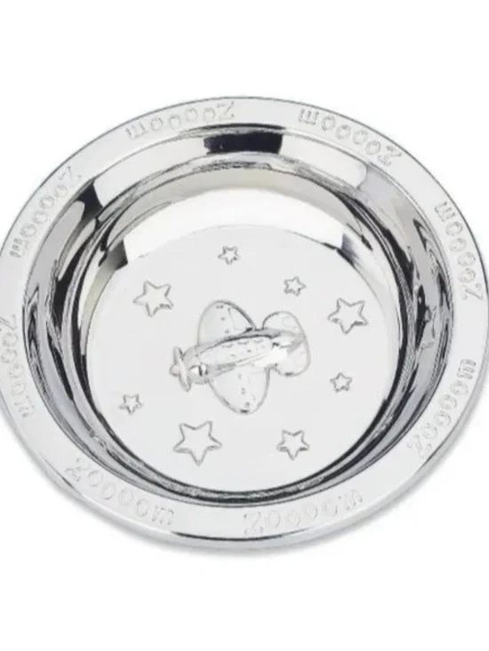 Reed & Barton Zoom Zoom Double Walled Stainless Steel Feeding Bowl - NEW IN BOX