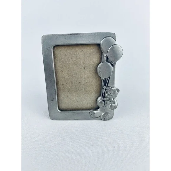 Vintage Seagull Pewter Baby Nursery Picture Frame 3.5