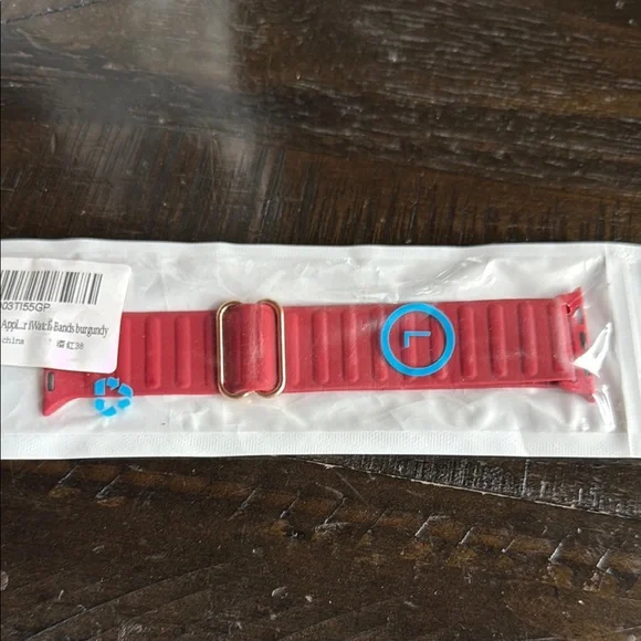 Red Adjustable Watch Band