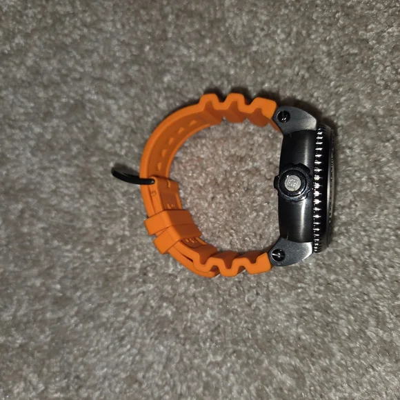 Orange Watch with Black Accents