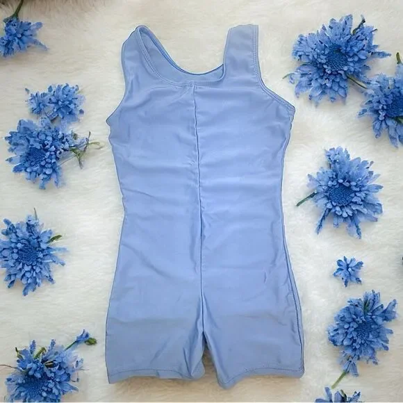Girl’s Shaper l Light Blue Short Romper Shaper l Small 6/7 l EUC