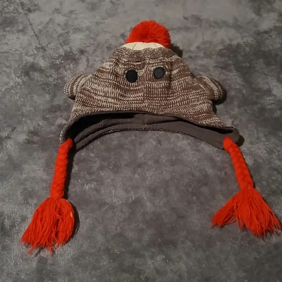 Sock Monkey Winter Beanie