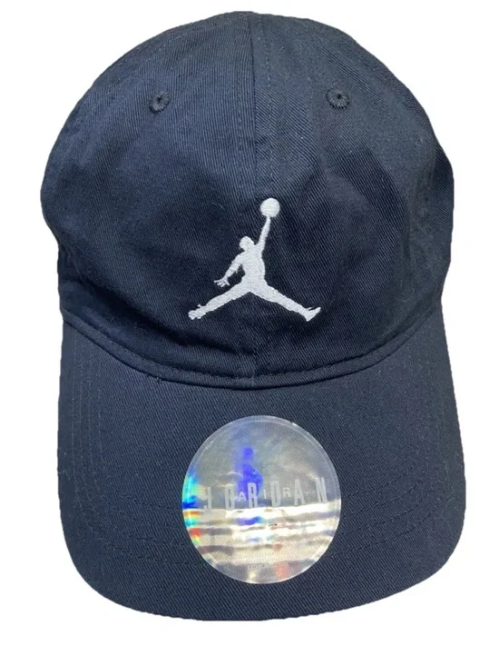 New Nike Michael Jordan Jumpman Youth Black Cotton Adjustable Hat Cap