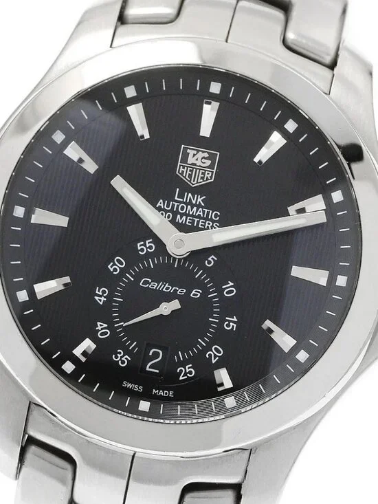 TAG HEUER Link Caliber 6 WJF211A.BA0570 Date black Dial Automatic Men's_944068