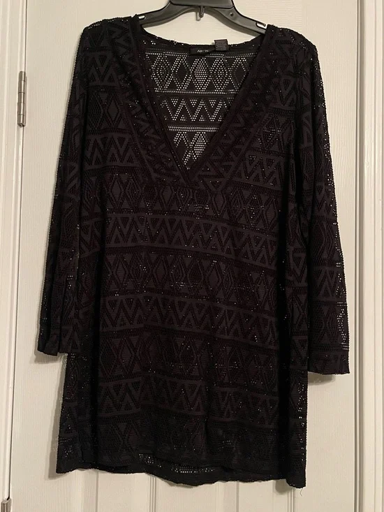 Mesh beach cover up