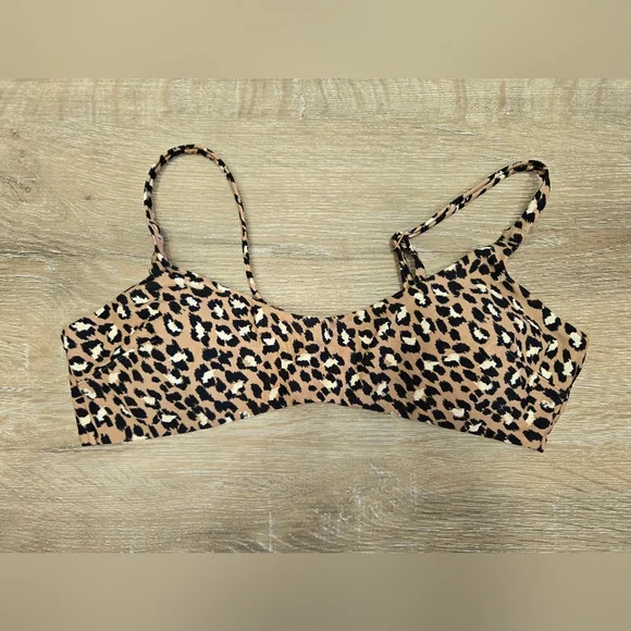 📢⏳️LAST CALL! Aerie Brown and Black Bikini Top