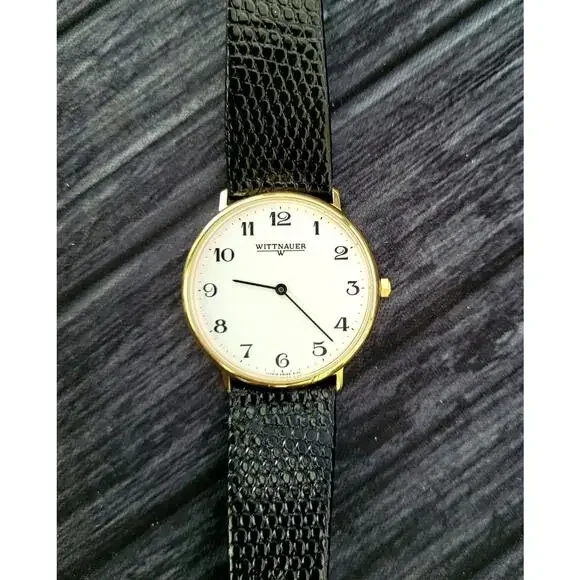 Vintage Wittnauer Mens Watch Swiss Gold In Box New Battery‎