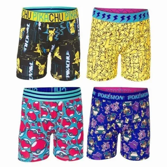 4-pk Pokémon Boys Box Briefs