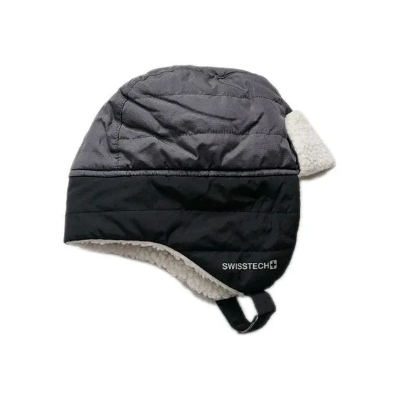 Swiss Tech Tapper Hat Boys Gray And Black.