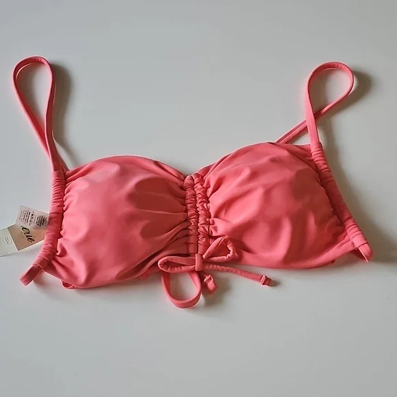 NWT Aerie Real Good Coral Bandeau Top
