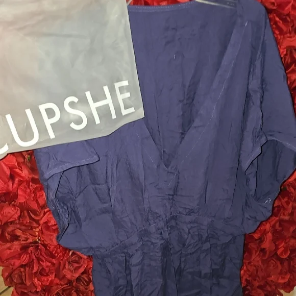 Cupshe NWT Women's Blue Purple Swimsuit Cover Up Size XLarge