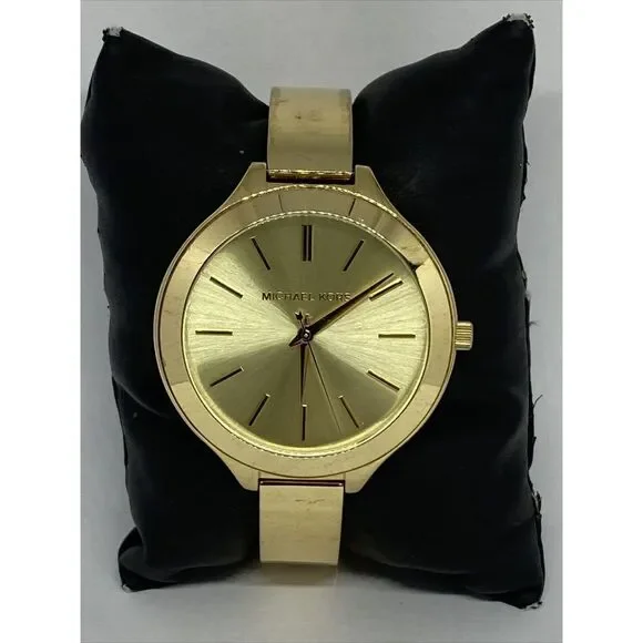 Michael Kors Slim Runway MK3275 Women's Gold Stainless Steel Analog Watch MP893