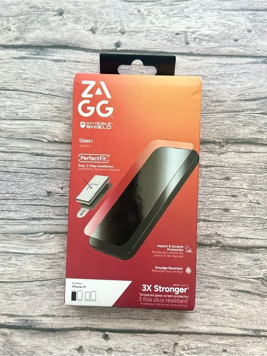ZAGG Glass+ Screen Protector for iPhone 17-3X