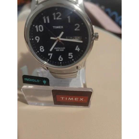 Timex Mens Easy Reader Indiglo Expander Watch | 35mm | Water Resistant |‎ T20031