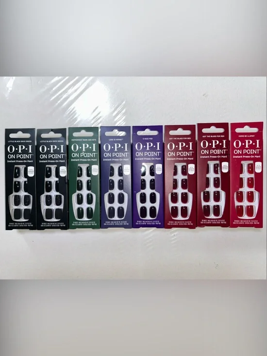 8x OPI On Point Press-On Nails Variety Pack