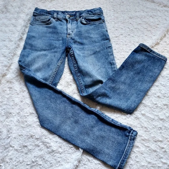 Cat & Jack blue super stretch skinny denim jeans Sz 10 Fall School Everyday