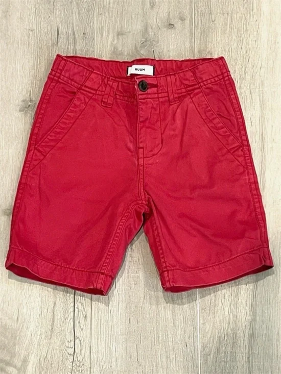 Ruum Kids Boys Red Shorts Size 5Y 100% Cotton