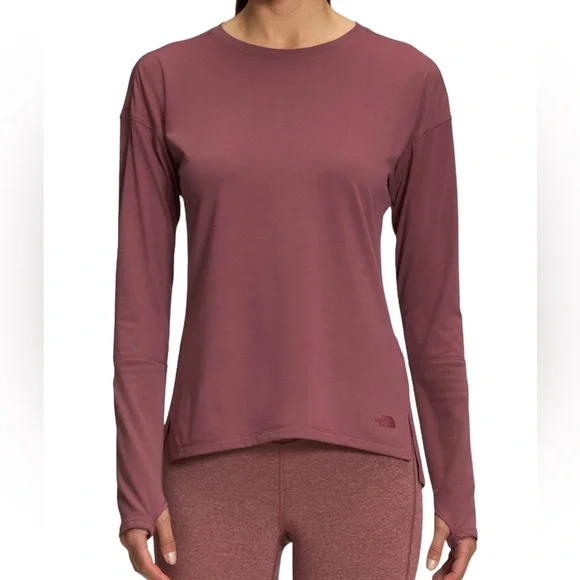 The North Face Women’s Dawndream Loose Fit Long Sleeved Top in Wild Ginger
