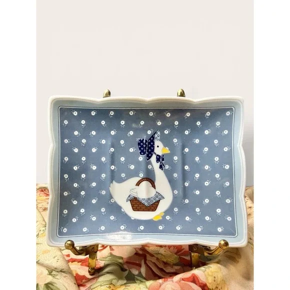 Vintage Gertrude Goose 1986 Soap Dish Japan Cottagecore Coastal Grandmillenial
