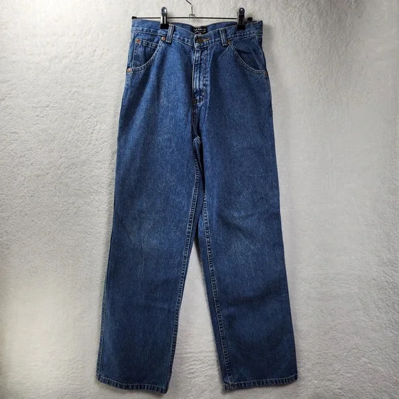 Ralph Lauren Polo Jeans Boys 16 Denim Carpenter Wide Leg Flag Heritage 28x28