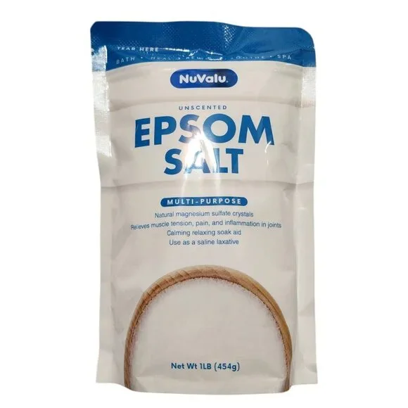 NuValu Epsom Salt Natural Magnesium‎ Sulfate 1lb