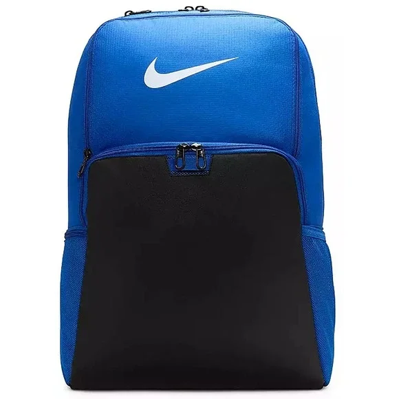 Nike Brasilia 9.5 XL Training Backpack Iron Blue Black White New DM3975 480 NWT