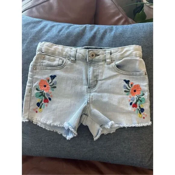 Girls Lucky Brand Embroidered Shorts