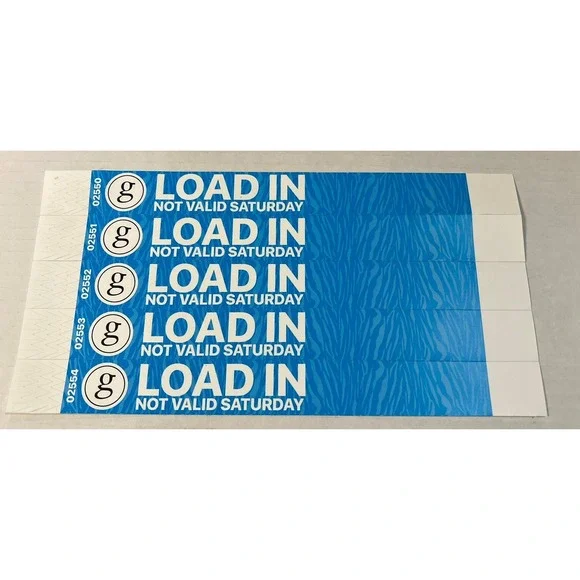 Garth Brooks Paper Wristbands Local Crew set of 5 Fan Favorite‎