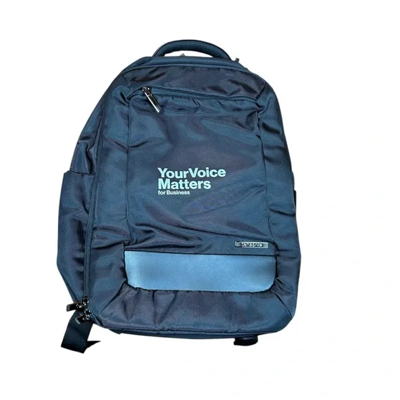 Samsonite Executive Computer Backpack 15” Laptop Black Trolley Strap NWT