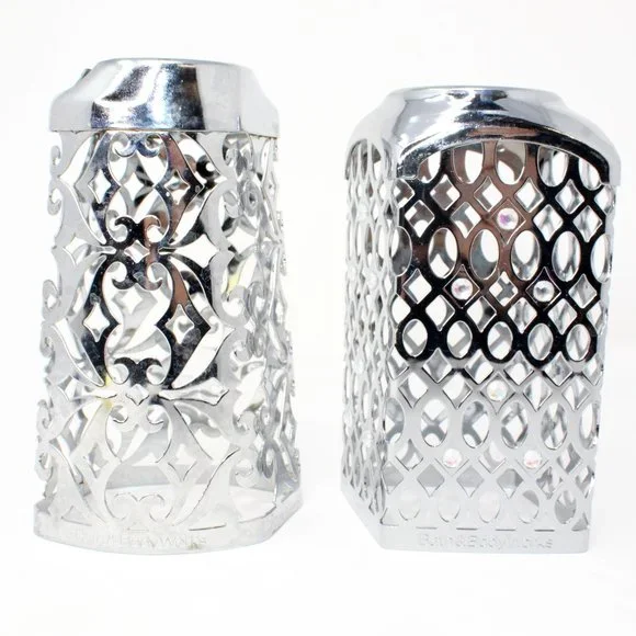 Bath And Body Works Silver Metal Soap Holders Fits Older Style Soaps Lot Of 2