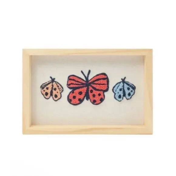 NWOT Target Butterfly Tufted Wall Decor
