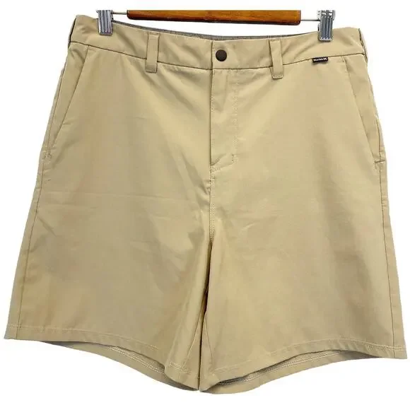 Hurley Boys 30 Phantom Walks Shorts Khaki Quick Dry Recycled Polyester CK1539